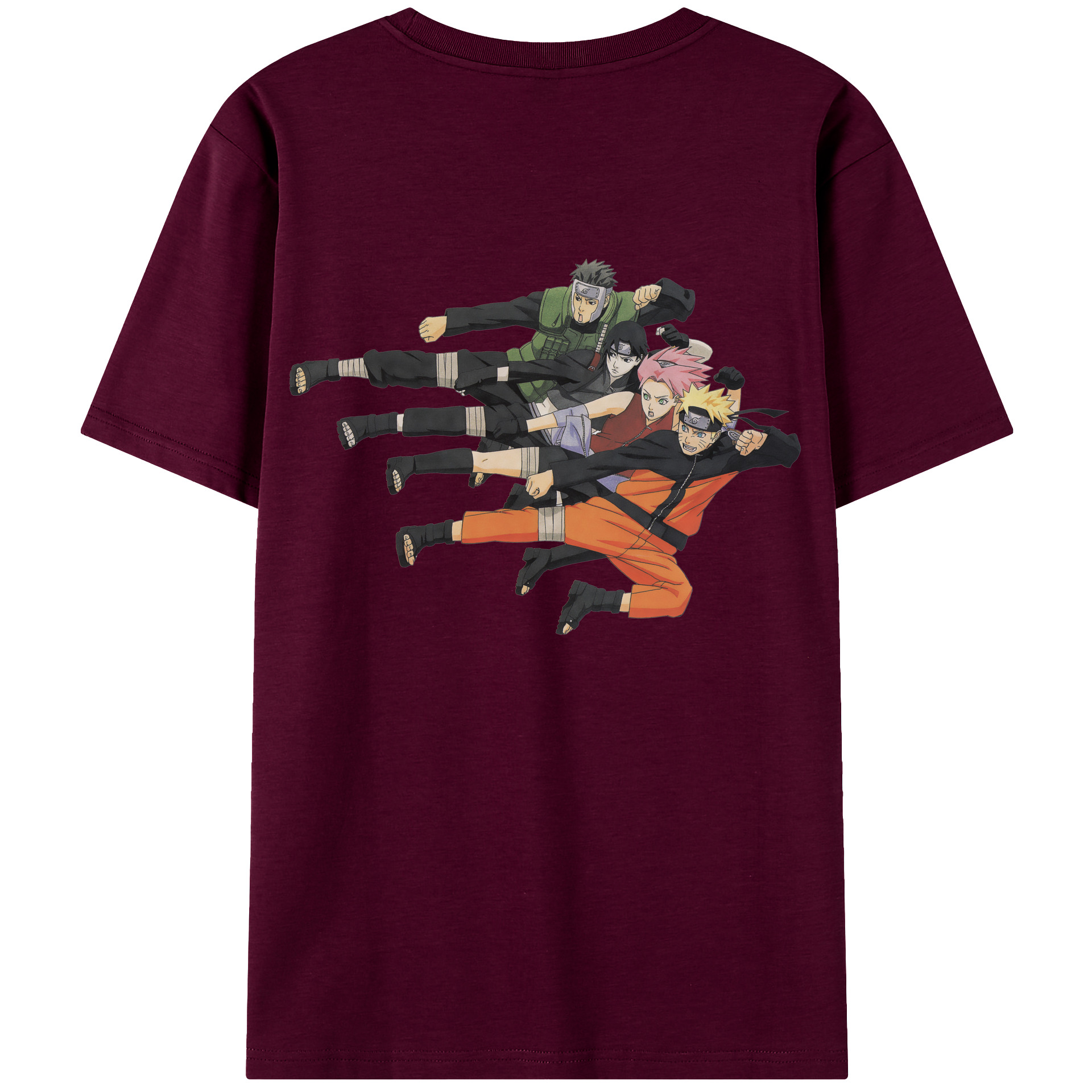 （画像用） NARUTO -ナルト- うずまき ナルト Uzumaki Naruto レディース半袖Tシャツ(バックプリント)